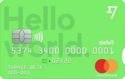 Wise bankkaart Mastercard